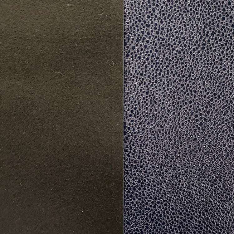 Patent Snake Faux Leather - Fine Pattern - Navy