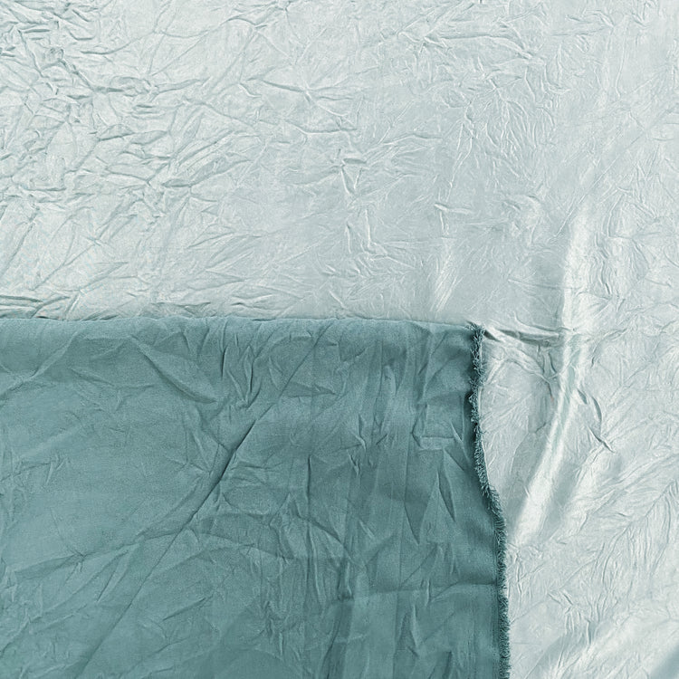 Creased Satin - Duck Egg