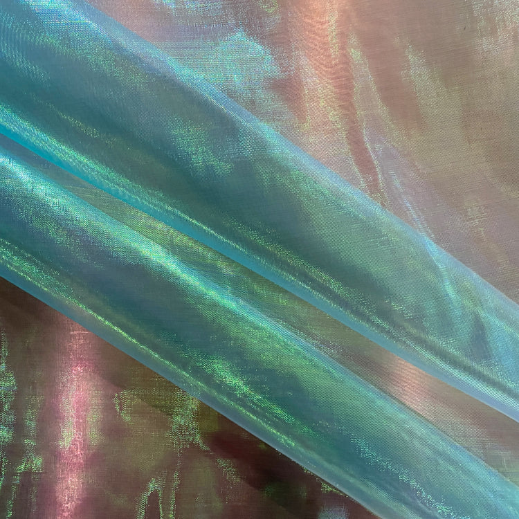 Holographic Organza - Dark Turquoise