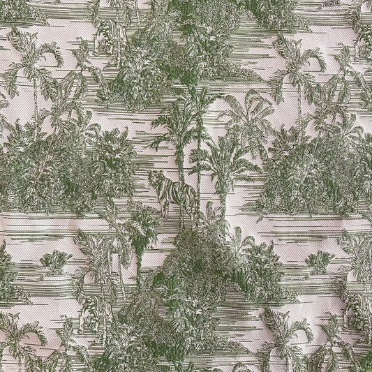 Jungle Islands Jacquard - White / Green