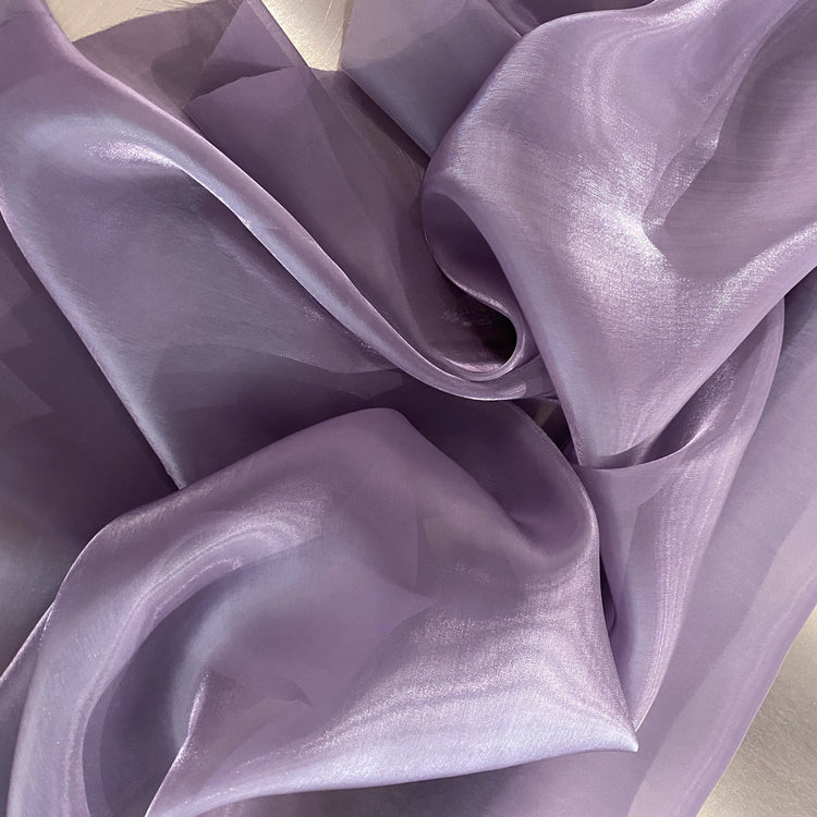 Glacé Shimmer Organza - Thistle Purple