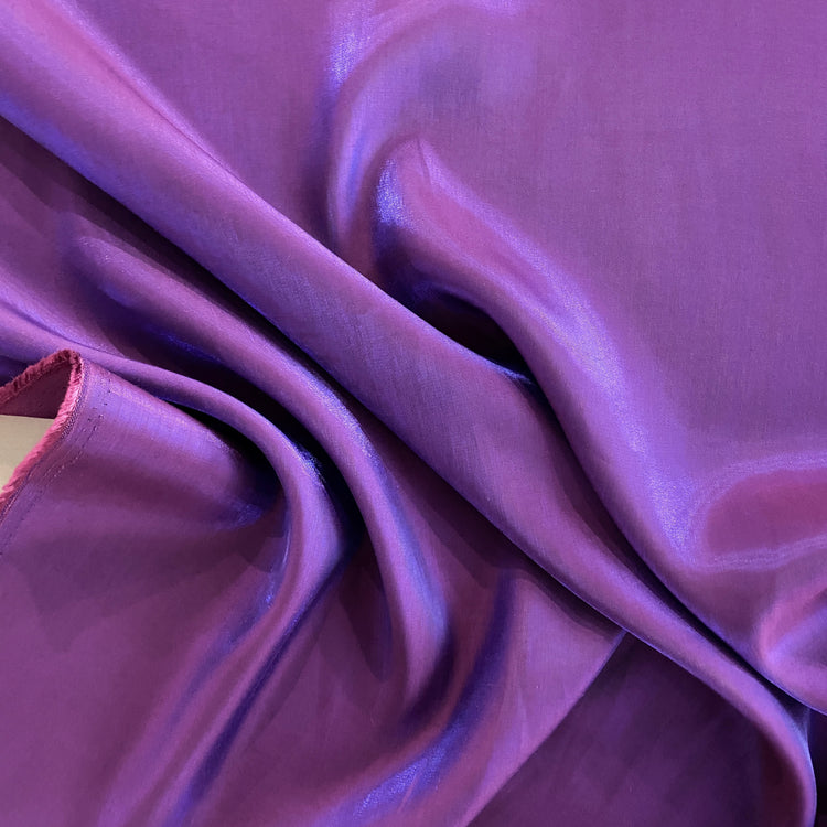 Glacé Shot Charmeuse - Purple / Blue