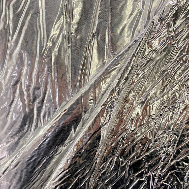 Matte Metallic Vinyl Bonded Wadding - Silver