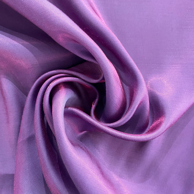 Glacé Shot Charmeuse - Medium Purple / Magenta