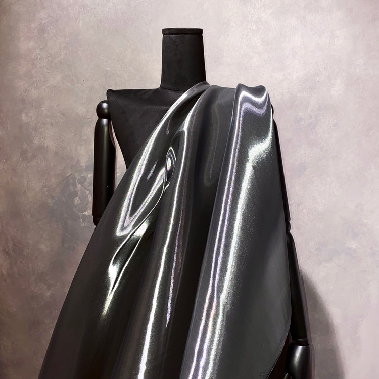 Crystal Nylon Satin - Gunmetal