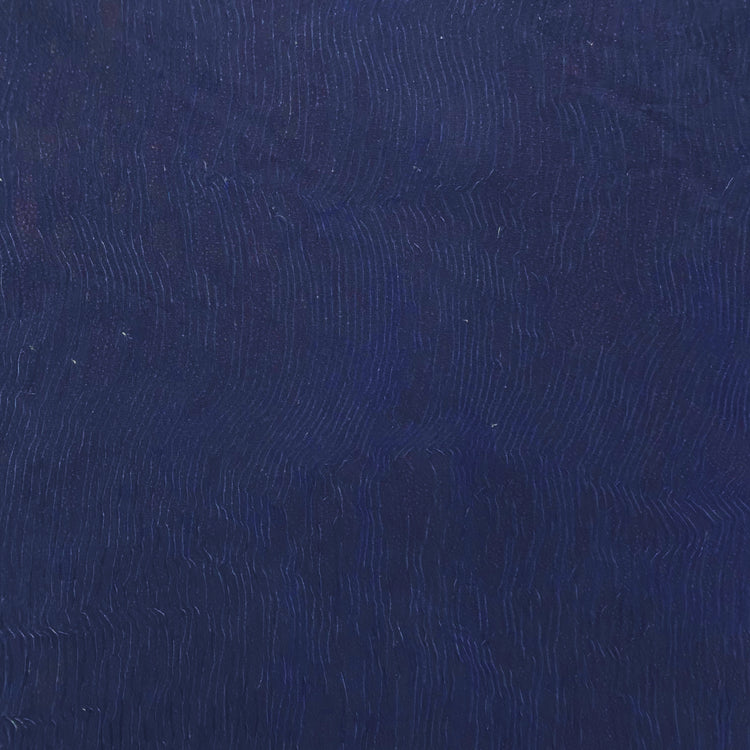 Pliage Bonded Plisse Chiffon - Dark Blue / White