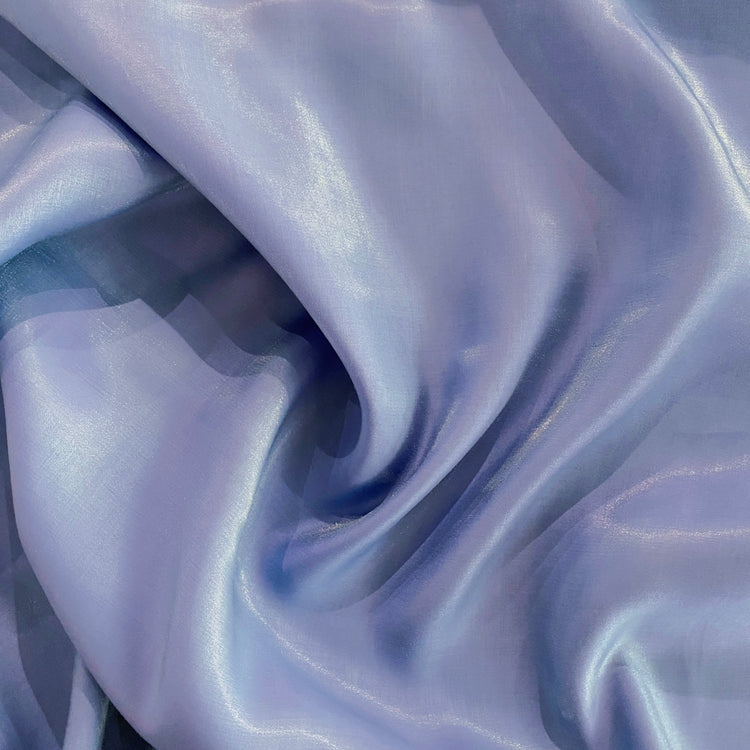 Glacé Shot Charmeuse - Cornflower Blue / Mint Cream