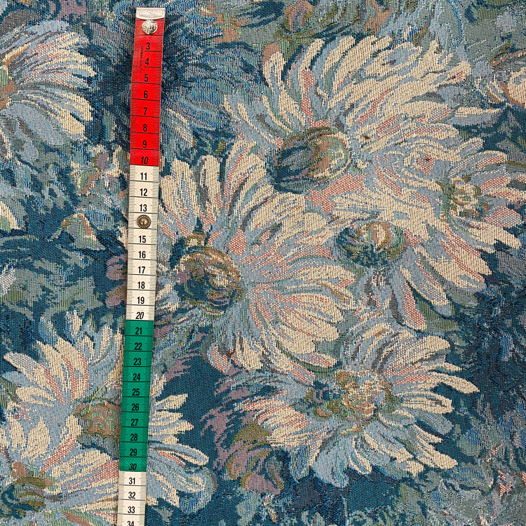 Dahlia Jacquard - Aquamarine Tonal