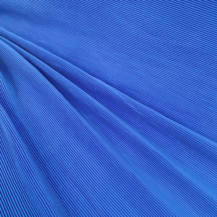 Accordion-Pleated Taffeta - Royal Blue