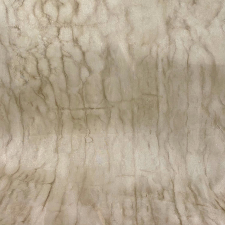 Iridescent Stained Organza - Antique White/Tan