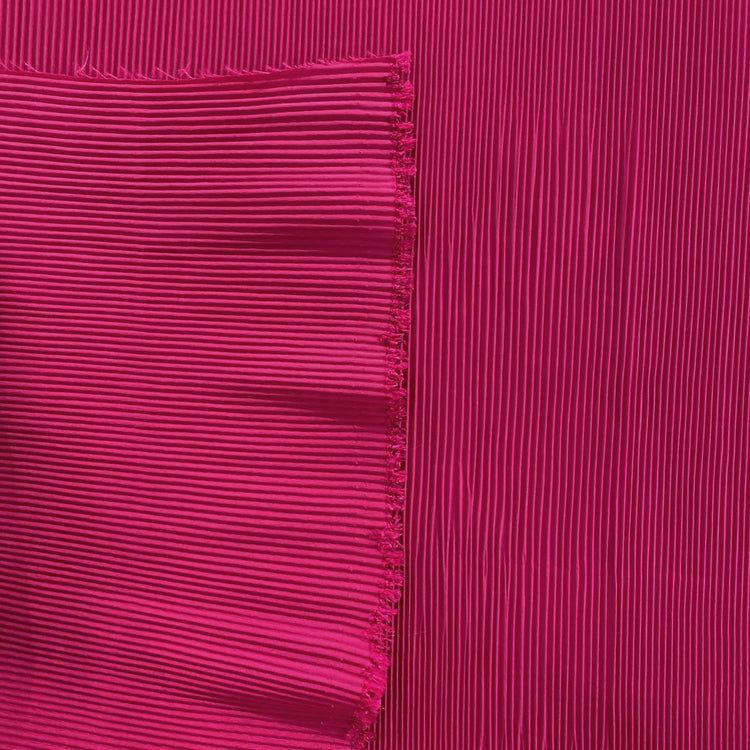 Accordion-Pleated Taffeta - Fuchsia