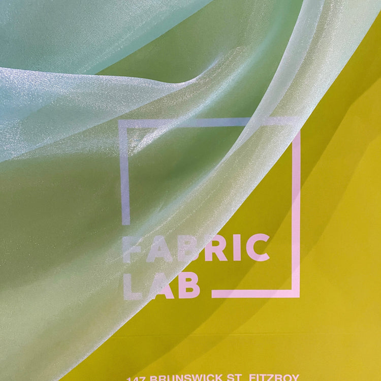 Metallic Organza - Pale Aqua