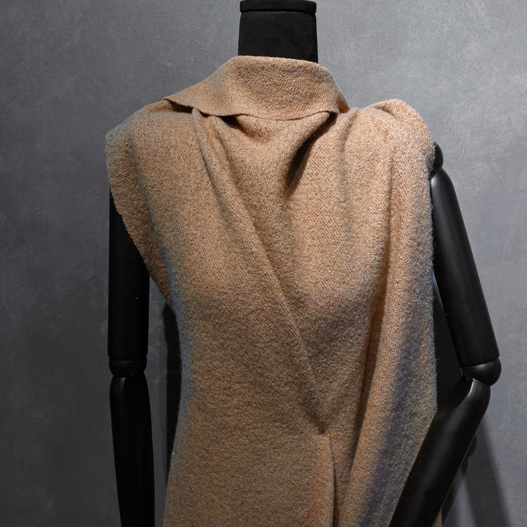 Micro Sequin Wool Bouclé - Caramel