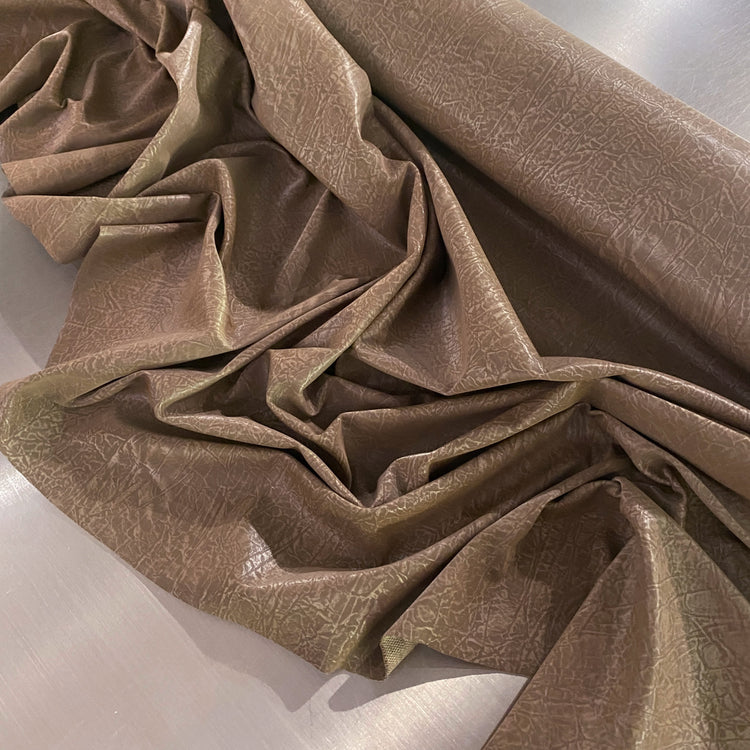 Earth Textured Faux Leather - Mocha