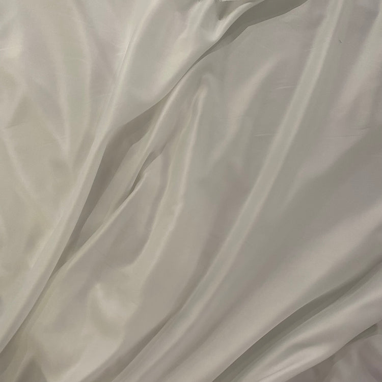 Satin Recycled Polyester - White