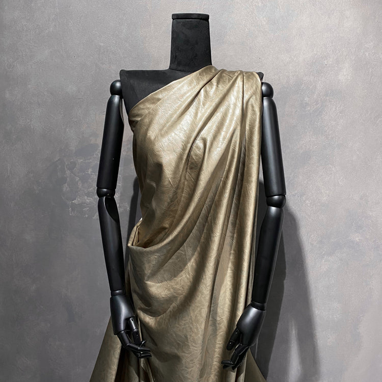 Leather Finish Satin - Ecru