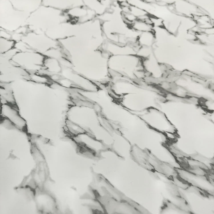 PVC - Marble Vein Printed - White/Smoke Grey
