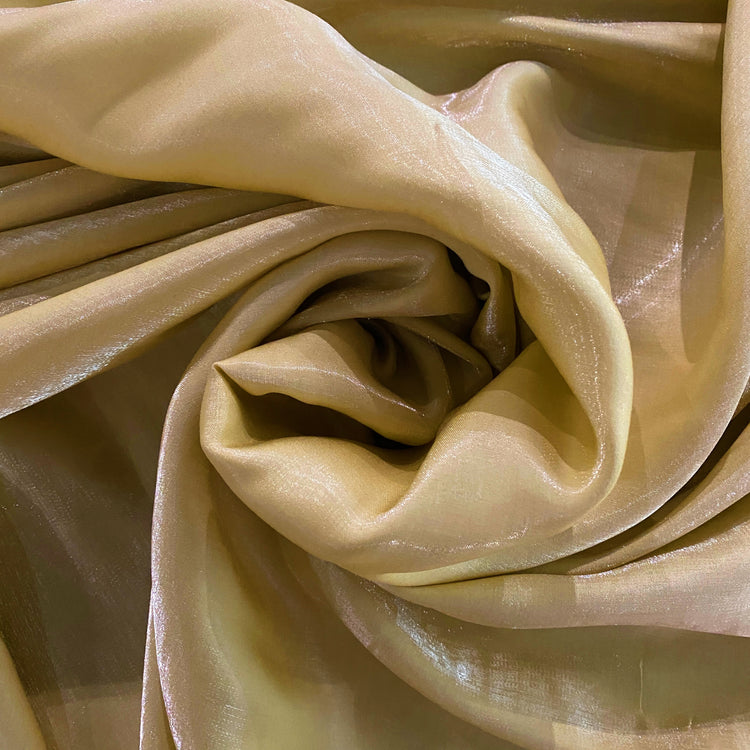 Shimmering Lake Satin - Light Gold