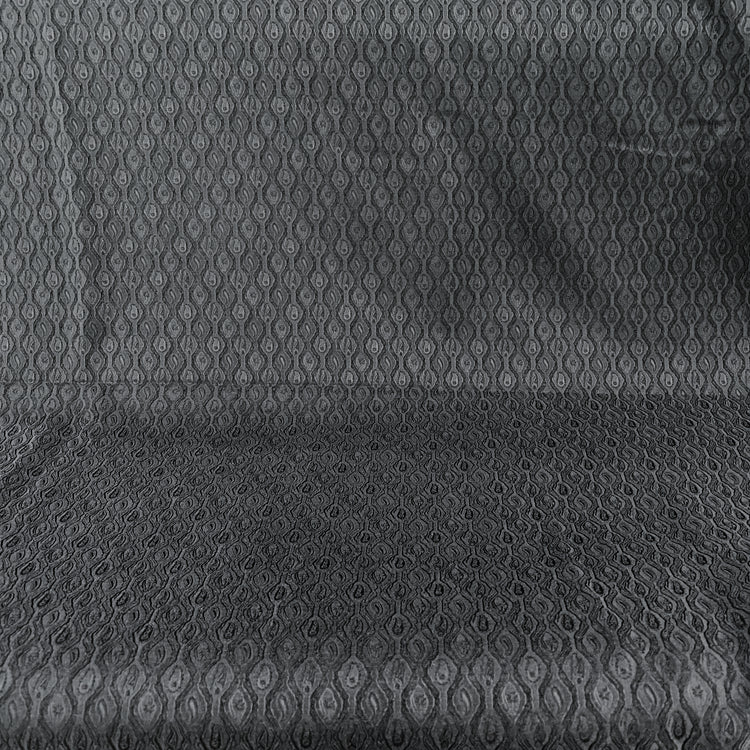 Raised Geometric Jacquard - Black