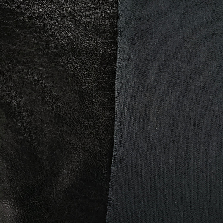 Pebble Grain Faux Leather - Black