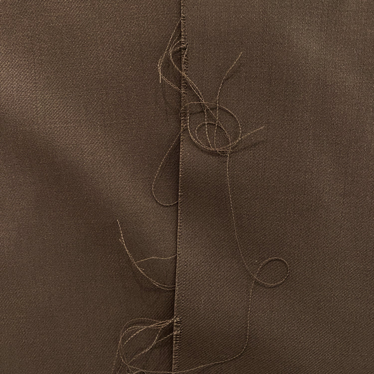 Australian Merino Worsted Wool Gabardine - Chocolate