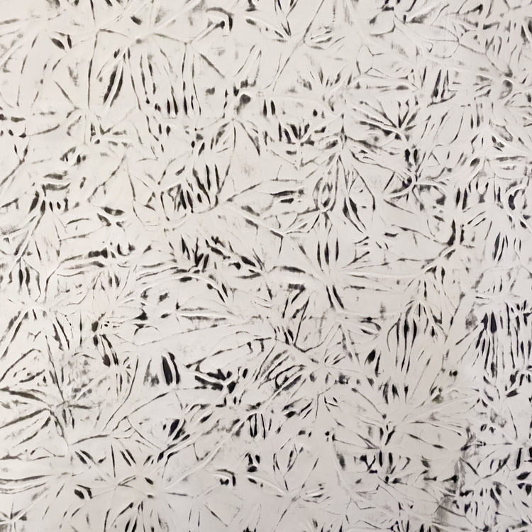 Burnished Bonded Embossed Taffeta - White / Black