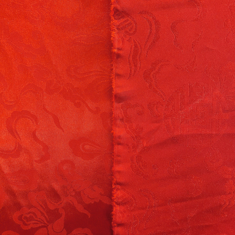 Feng Shui Satin Damask - Red