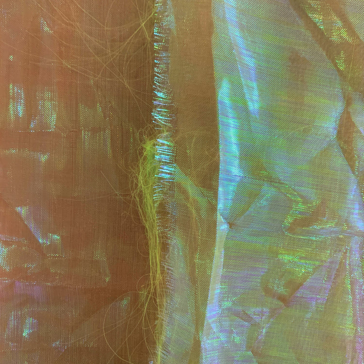 Holographic Organza - Lime