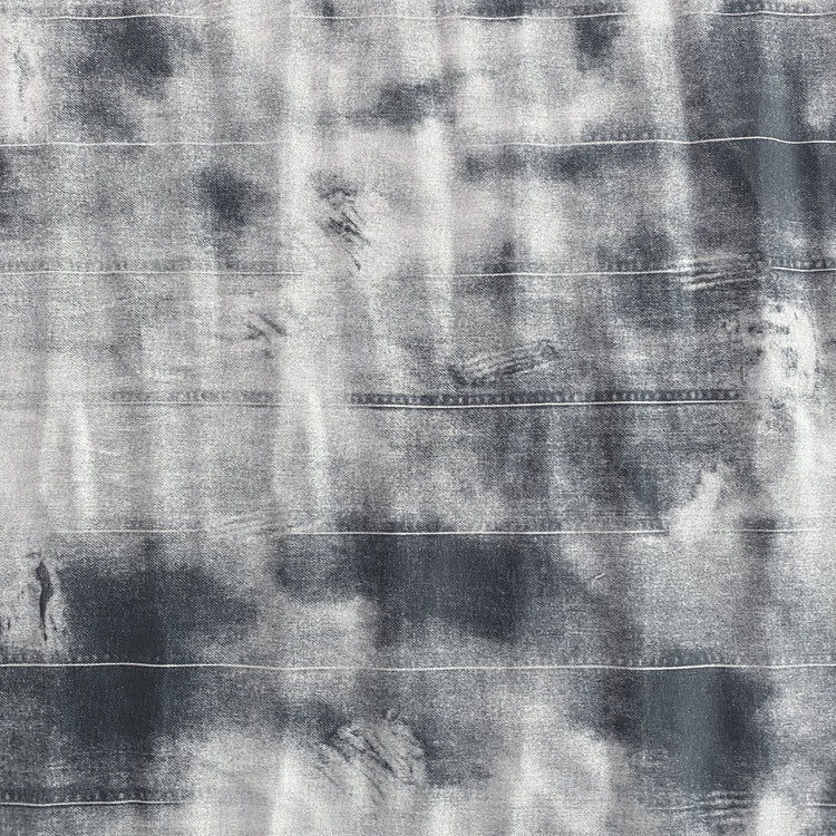Trompe L'oeil Jean Print Denim - Grey / White