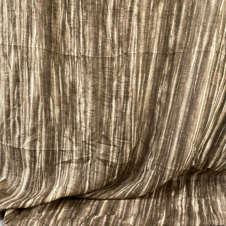 Nature Stripe Cotton Blend - Sienna / Cornsilk