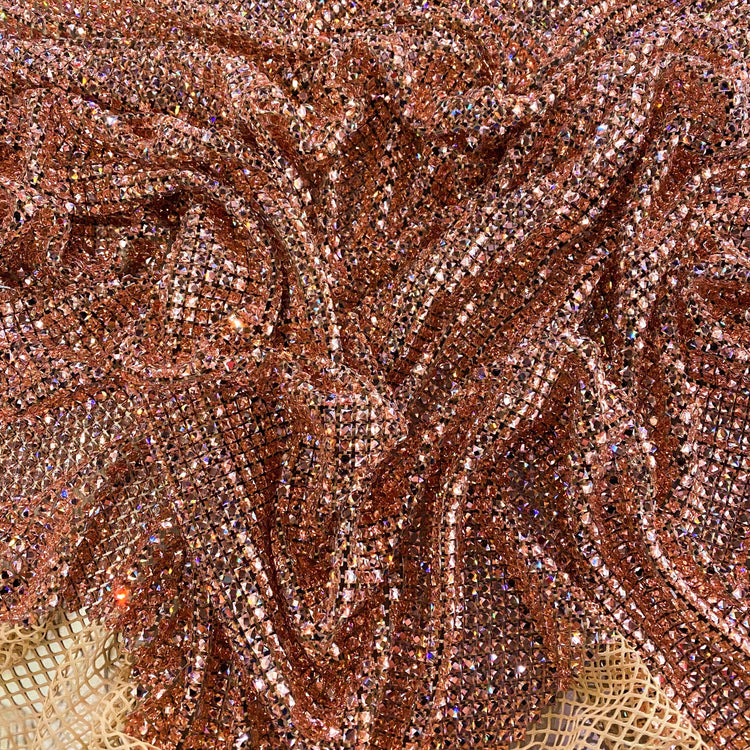 Crystal Glass Mesh - Champagne