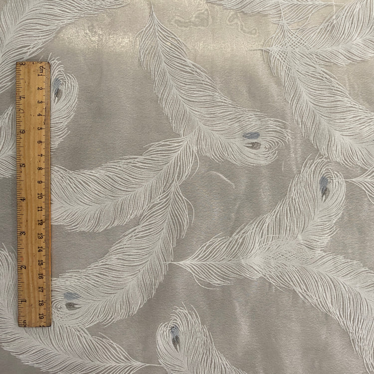 Feather Devoré Burnout Chiffon - White