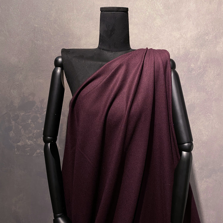 Australian Merino Brushed Wool Flannel - Bordeaux