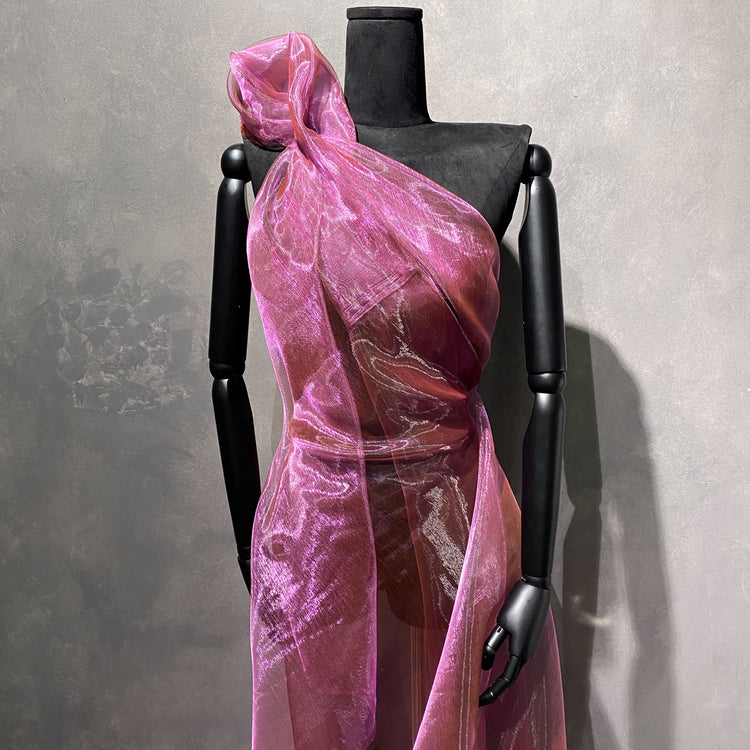 Shot Organza - Violet / Black