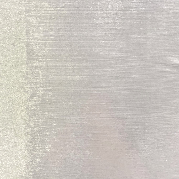 Brushed Metallic Long-Pile Velvet - Creamy White
