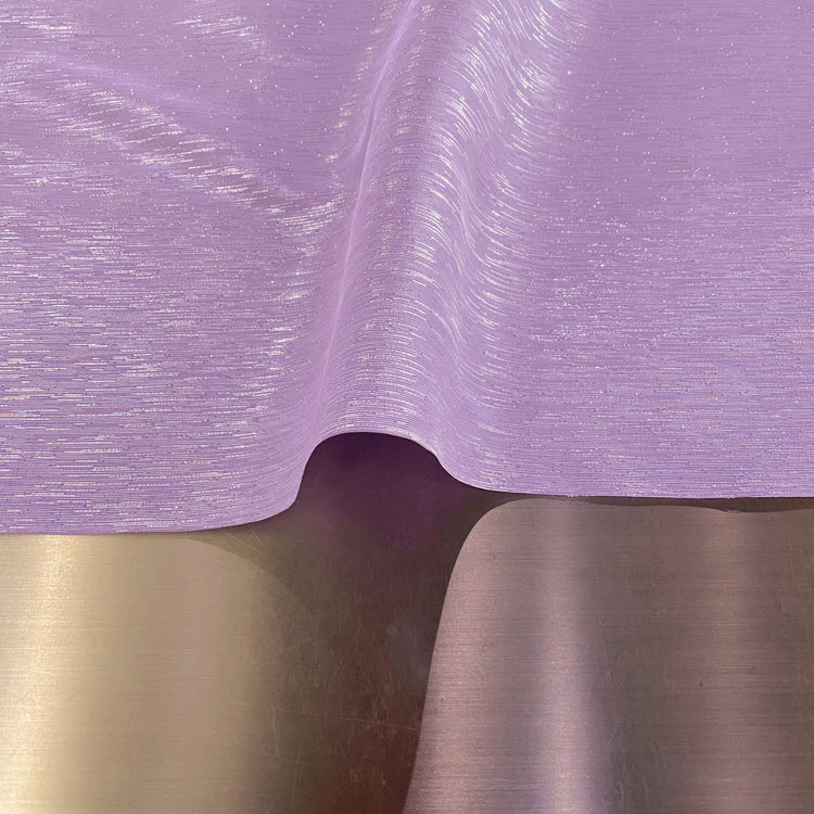 Metallic Dupion - Light Thistle/Silver