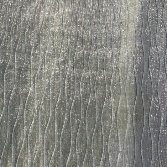 Shot Wave Twill -  Light Blue/Silver