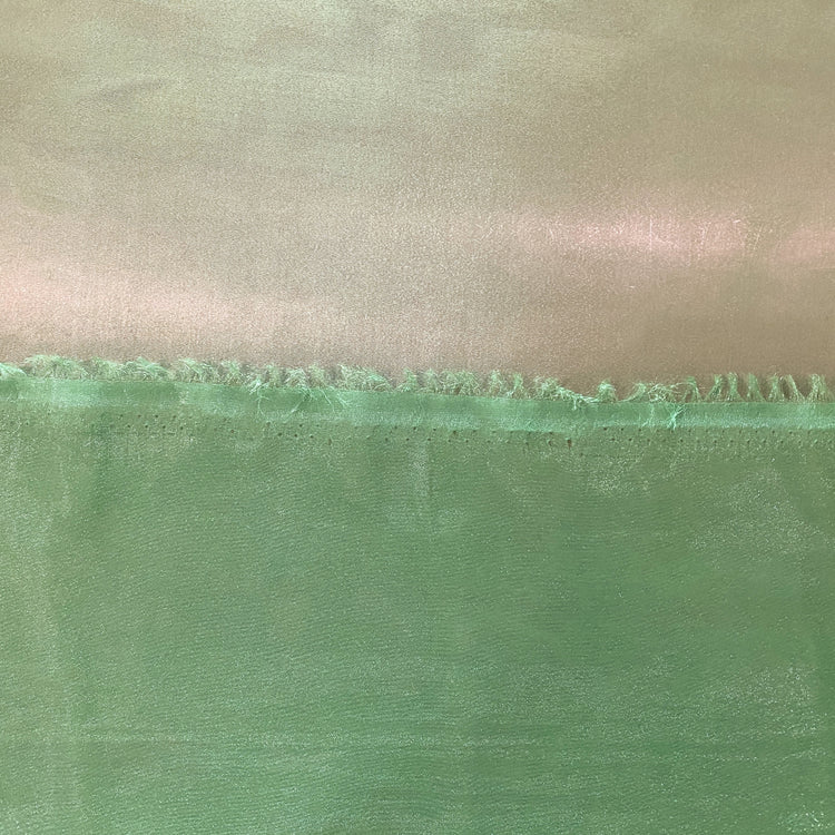 Metallic Organza - Lime Green