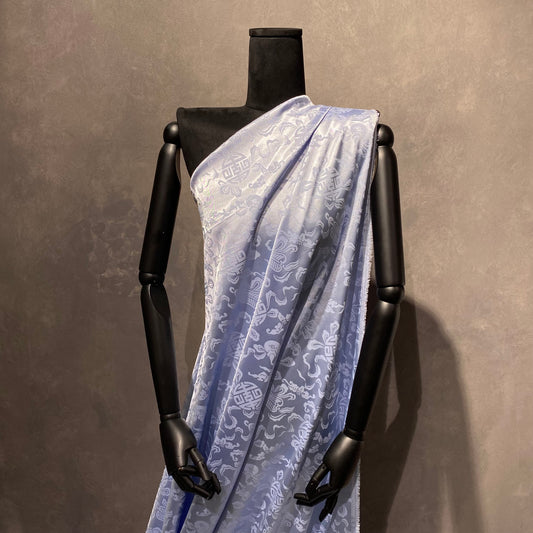 Feng Shui Silk Damask - Light Steel Blue