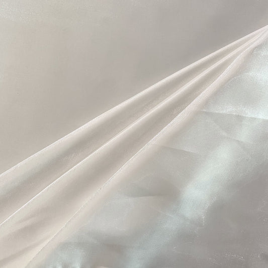 Shimmering Lake Satin - White