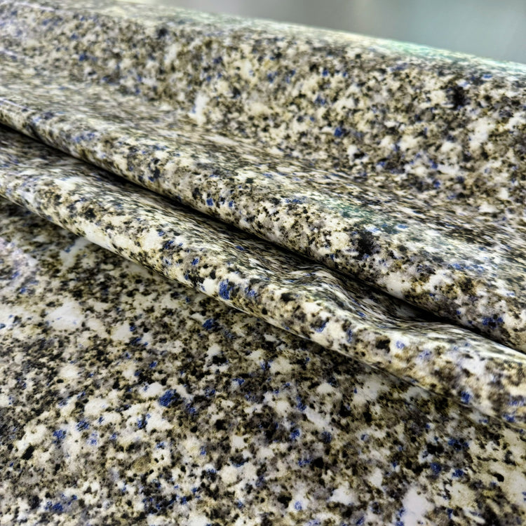 PVC - Speckled Marble Print - Grey/Blue