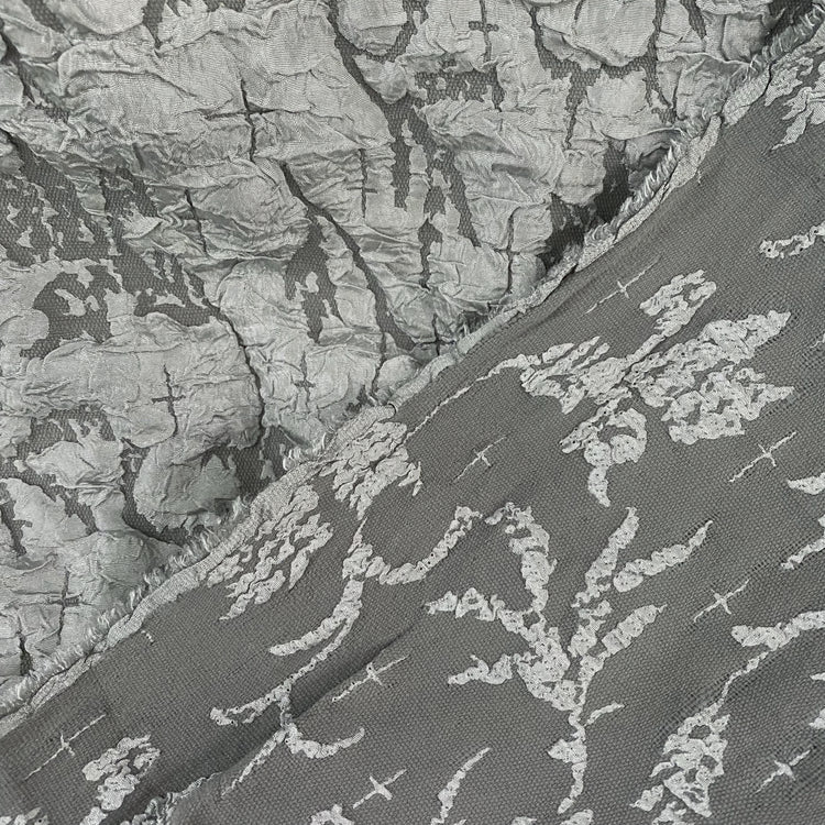 Crinkle Double Weave - Weft-Stretch - Slate Grey