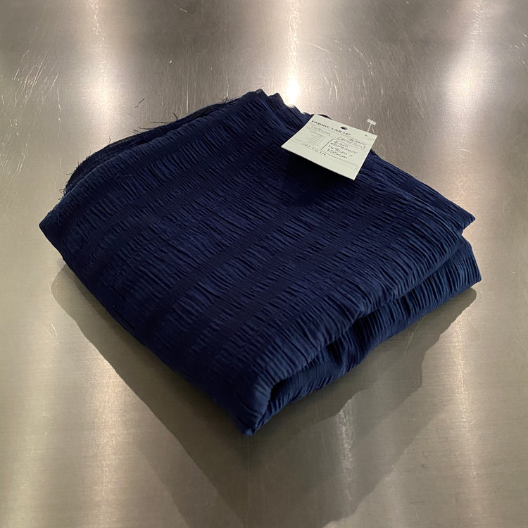 (Remnant) Ruche Striped Dobby - Navy / Midnight - 1.55m