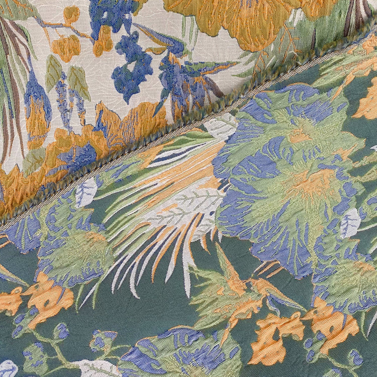 Wild Iris Jacquard - Green/Yellow