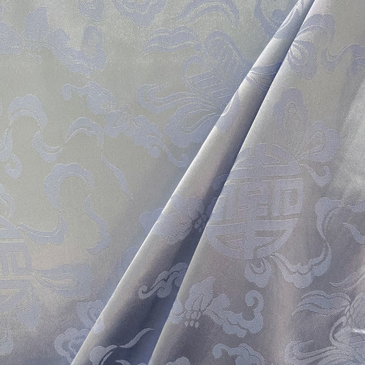 Feng Shui Silk Damask - Light Steel Blue