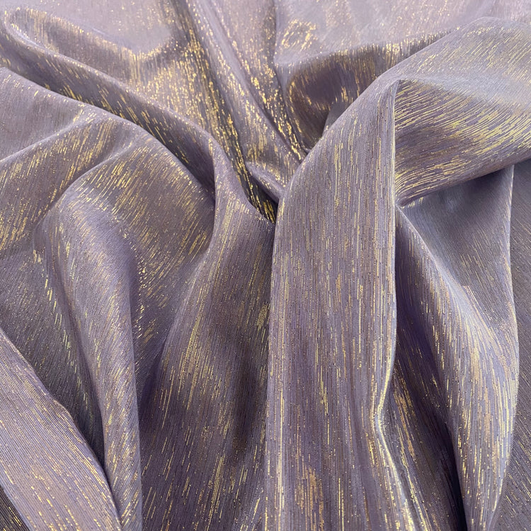 Metallic Dupion - Dark Thistle/Gold