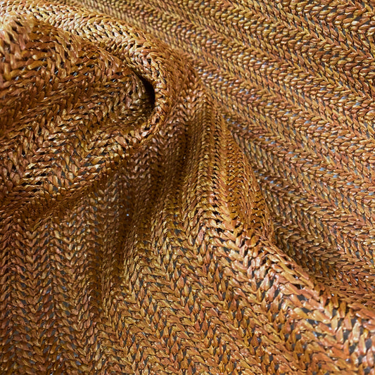 Chevron Basket Weave - Brown
