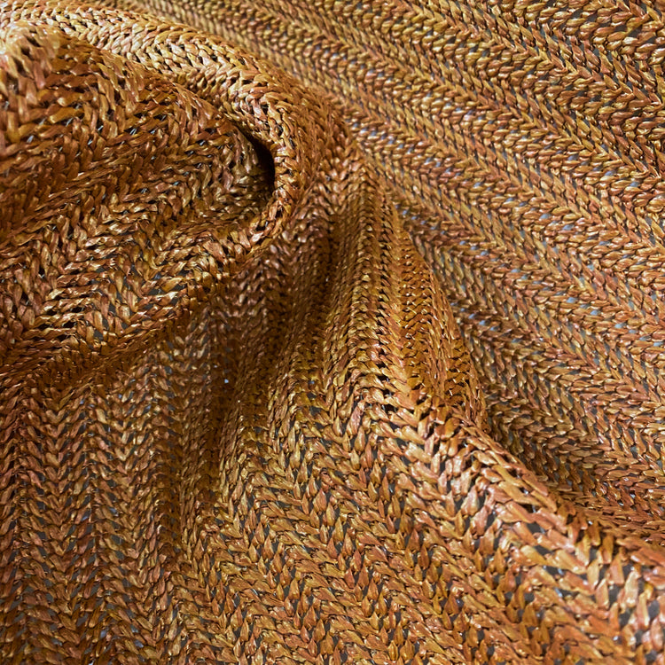Chevron Basket Weave - Brown