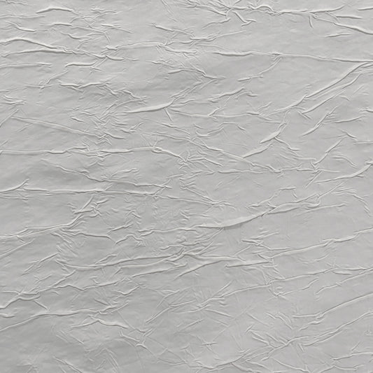 Crinkle Crease Bonded Sateen - White