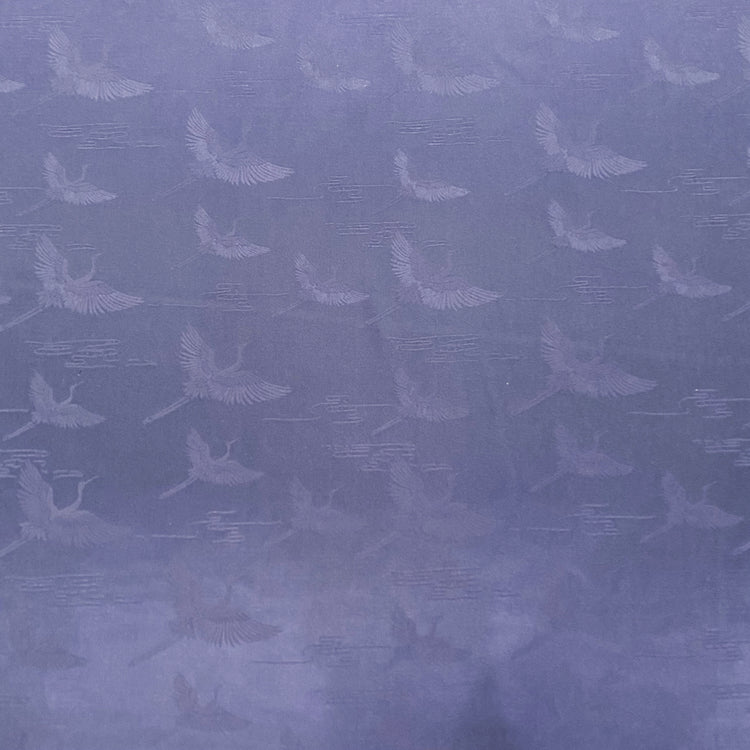Crane Satin Poly/Silk Damask - Dark Steel Blue